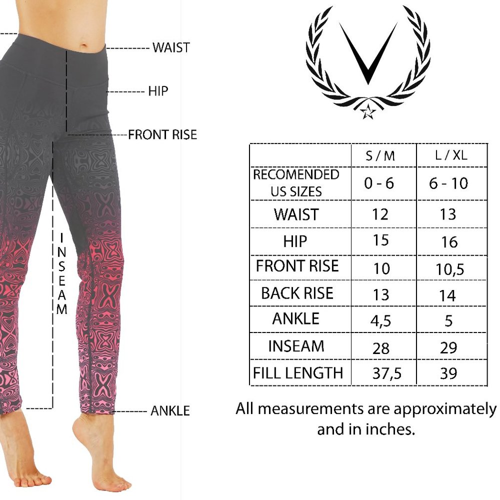 Yoga pants workout leggings LY6219-Pik - Picture 7 of 7